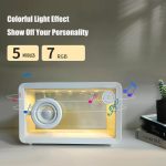 M8 Simple Fashion Transparenter Bluetooth-Lautsprecher-Subwoofer mit Umgebungslicht – Bild 5