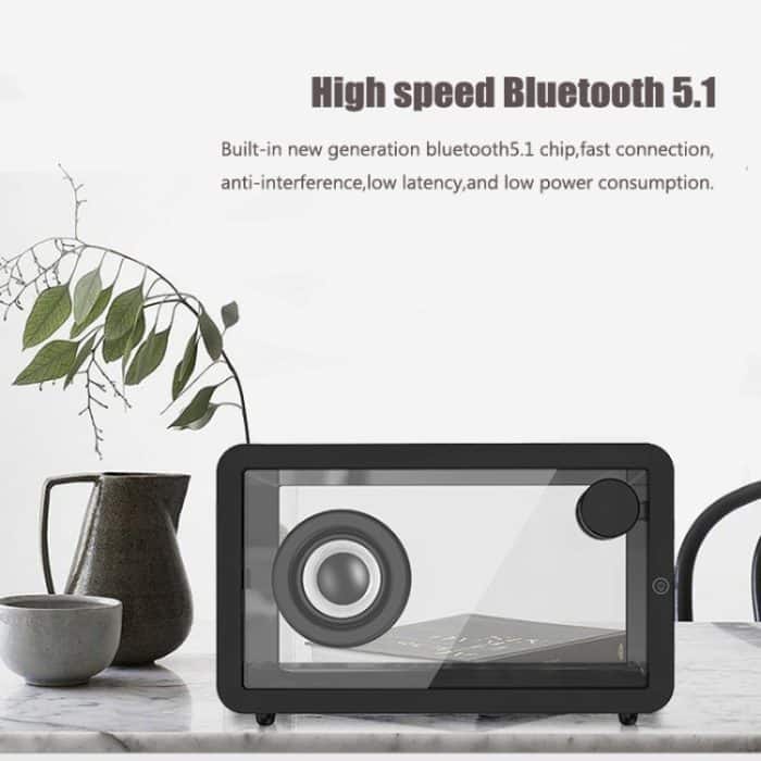 M8 Simple Fashion Transparenter Bluetooth-Lautsprecher-Subwoofer mit Umgebungslicht – Bild 6