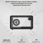 M8 Simple Fashion Transparenter Bluetooth-Lautsprecher-Subwoofer mit Umgebungslicht – Bild 8