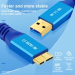 Geflochtenes Kabel, USB 3.0-Stecker auf Micro USB 3.0-Stecker, 0.3m, 0.6m, 1m – Bild 4