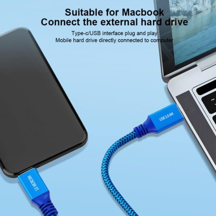 Geflochtenes Kabel, USB 3.0-Stecker auf Micro USB 3.0-Stecker, 0.3m, 0.6m, 1m – Bild 7
