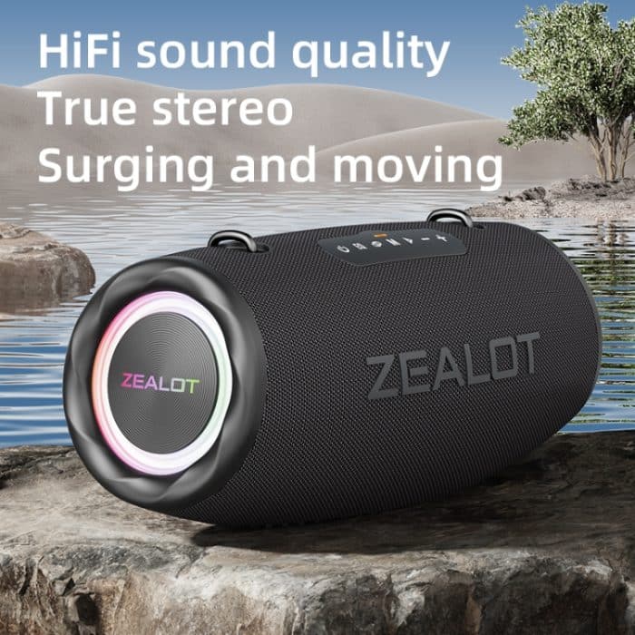 Zealot S87 80W Tragbarer Outdoor-Bluetooth-Lautsprecher mit RGB-Licht, S87 – Bild 5