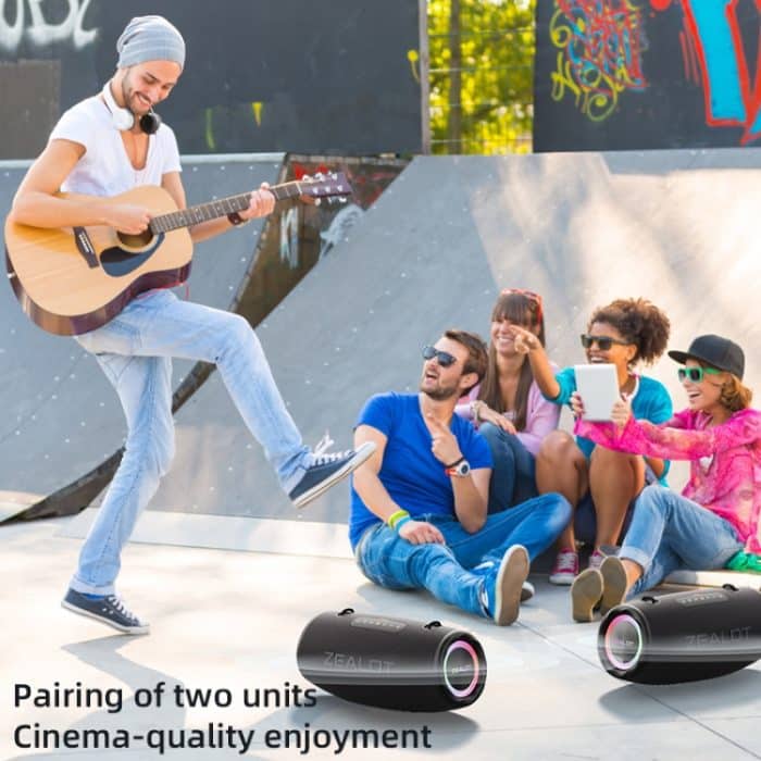 Zealot S87 80W Tragbarer Outdoor-Bluetooth-Lautsprecher mit RGB-Licht, S87 – Bild 8