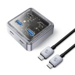 ORICO XHJ2U2C-G2 4-Port Kompakter USB 3.0 HUB-Erweiterungskonverter aus Zinklegierung, XHJ2U2C
