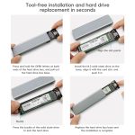 Externes M.2 NDFF&NVMe 2-in-1-Festplattengehäuse aus Aluminiumlegierung, NDFF&NVMe – Bild 5