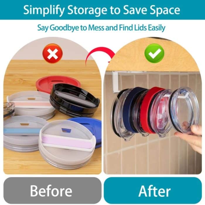 YX102 Aufbewahrungsregal für Becherdeckel aus Acryl – Bild 6