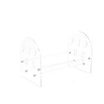 YX107 Präsentationsständer aus Acryl für Vinyl-Schallplatten – Bild 2