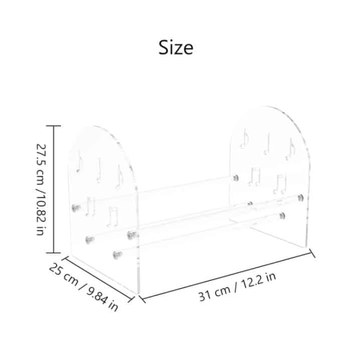 YX107 Präsentationsständer aus Acryl für Vinyl-Schallplatten – Bild 3