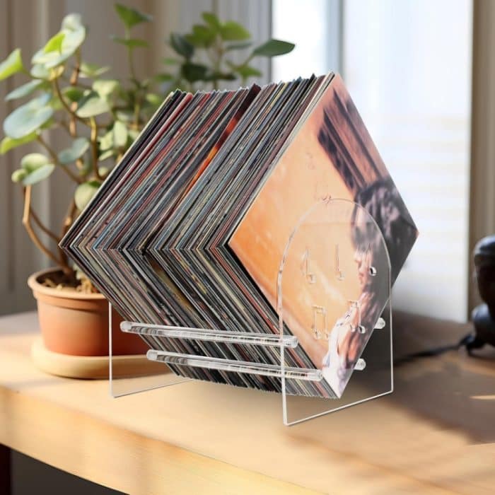 YX107 Präsentationsständer aus Acryl für Vinyl-Schallplatten – Bild 4
