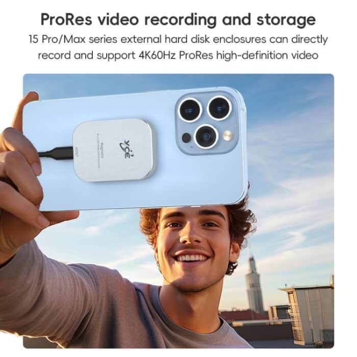 YCE-V195B USB-C / Typ-C Buchse auf M.2 NVMe SSD magnetisches Festplattengehäuse, YCE-V195B – Bild 4