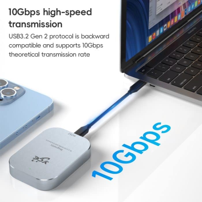 YCE-V195B USB-C / Typ-C Buchse auf M.2 NVMe SSD magnetisches Festplattengehäuse, YCE-V195B – Bild 5