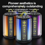 AEC S16 Tragbarer LED-Licht-Regenbogen-RGB-Bluetooth-TWS-Lautsprecher, S16 – Bild 2