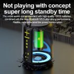 AEC S16 Tragbarer LED-Licht-Regenbogen-RGB-Bluetooth-TWS-Lautsprecher, S16 – Bild 7