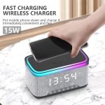 AEC S300 Tragbarer 10W Power Multifunktions-Bluetooth-Lautsprecher Wecker Drahtloses Ladegerät, S300 – Bild 5