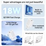 Yesido YC66 PD 18W USB-Schnellladegerät, EU Plug – Bild 3