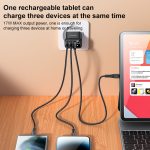 Yesido YC67 17W USB / Typ-C + Dual USB Digital Display Ladegerät, YC67 – Bild 3