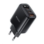 Yesido YC69 30 W USB + Dual USB-C / Typ-C Digital Display Ladegerät, Spezifikation: EU Stecker, YC69