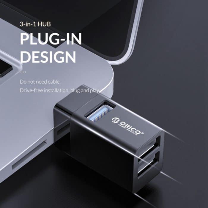 ORICO MINI-U32L 3 in 1 USB Mini HUB Adapter, MINI-U32L – Bild 5