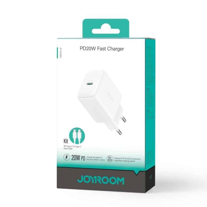 JOYROOM JR-TCF20 PD20W Typ-C-Anschluss-Ladeset mit Typ-C-zu-Typ-C-Kabel, EU Plug + Type-C to Type-C Cable, UK Plug + Type-C to Type-C Cable – Bild 9