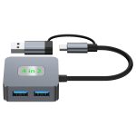 BYL-2320 4-in-2 USB + USB-C / Typ-C auf USB 3.2 4-Port-HUB-Adapter, BYL-2320 – Bild 3