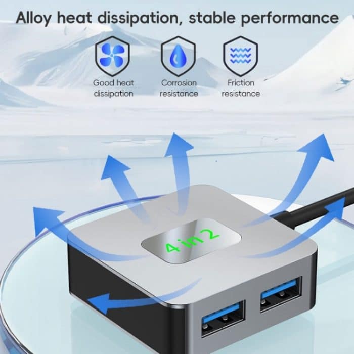 BYL-2320 4-in-2 USB + USB-C / Typ-C auf USB 3.2 4-Port-HUB-Adapter, BYL-2320 – Bild 8