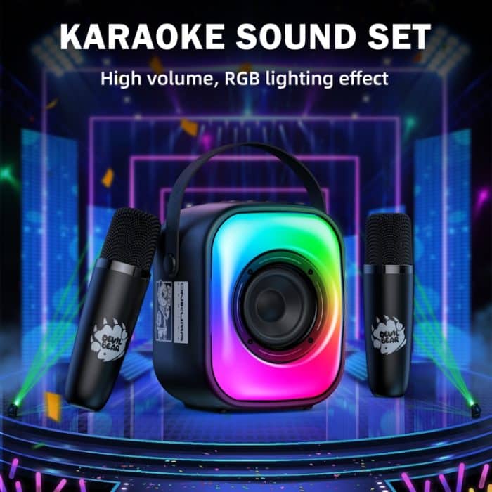 ONIKUMA L7 5W Karaoke-Bluetooth-Lautsprecher mit 2 Mikrofonen – Bild 2