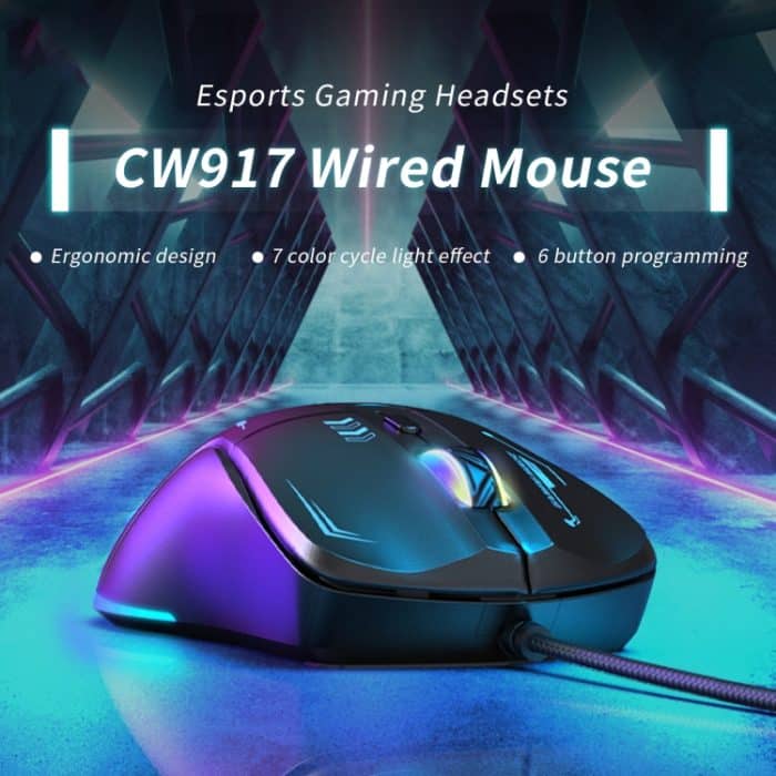ONIKUMA CW917 RGB 3600DPI Kabelgebundene Maus, CW917 Wired Mouse – Bild 2