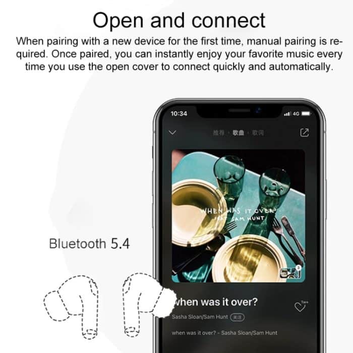 A9 Pro Smart Bunter Touchscreen ANC + ENC Rauschunterdrückung Drahtloser Bluetooth-Kopfhörer – Bild 7