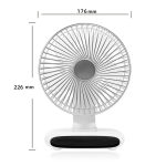 N702 Oszillierender Desktop-Ventilator mit intelligenter Digitalanzeige – Bild 2
