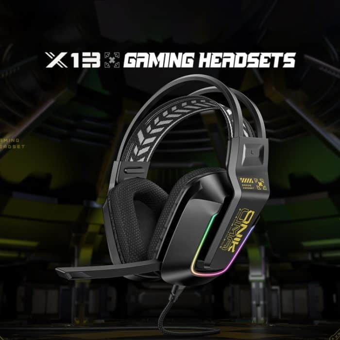 ONIKUMA X13 RGB Bunte Beleuchtung Kabelgebundenes Gaming-Headset mit Mikrofon, X13 – Bild 3