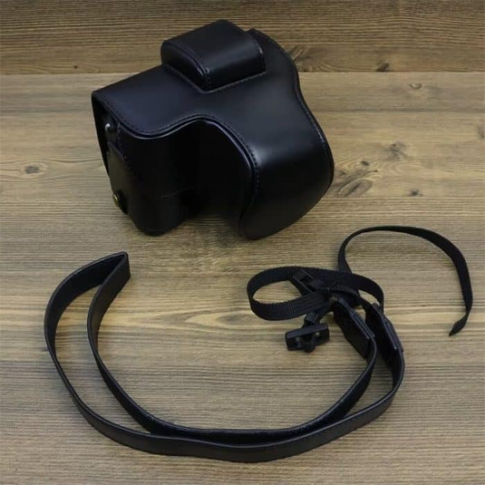 Ganzkörper-Kameratasche aus Leder mit Riemen, For FUJIFILM X-S20 – Bild 2