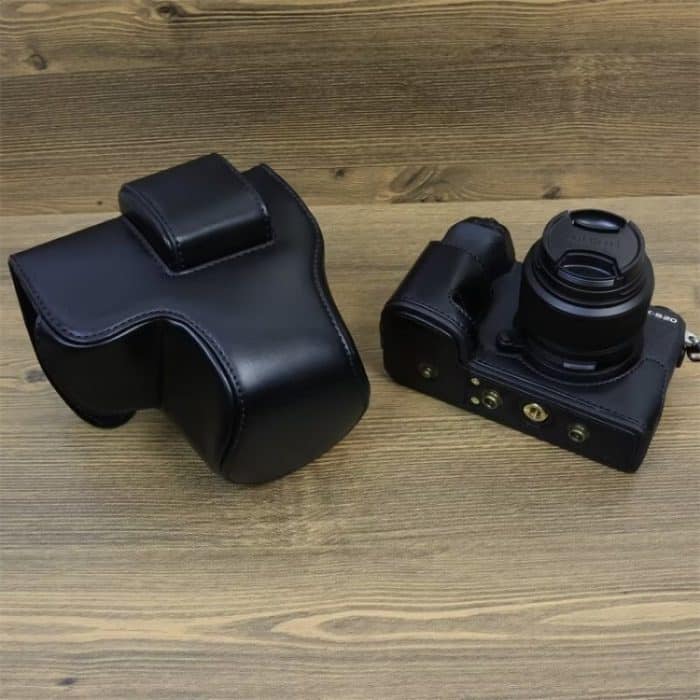 Ganzkörper-Kameratasche aus Leder mit Riemen, For FUJIFILM X-S20 – Bild 4