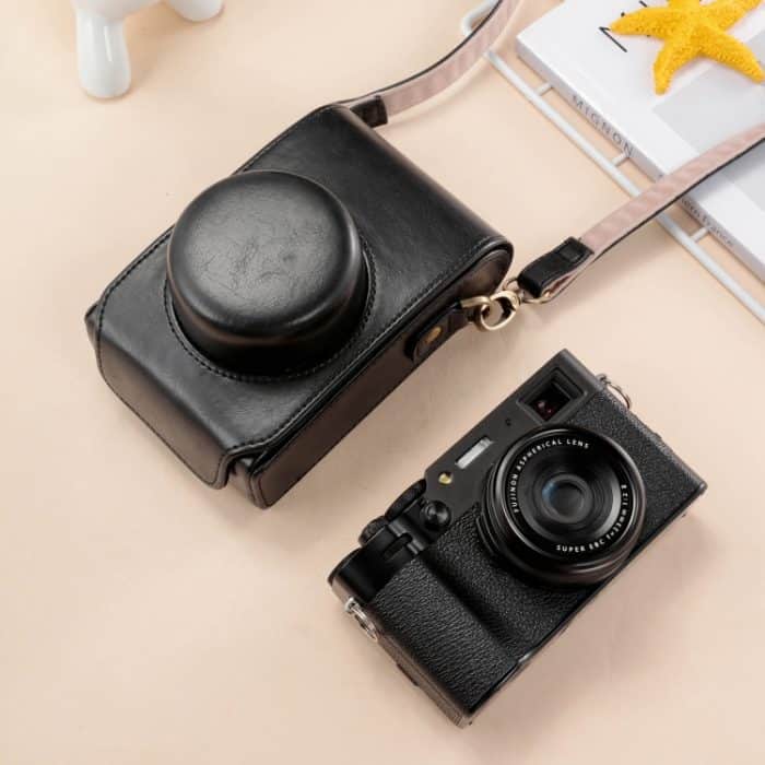 Ganzkörper-Kameratasche aus Leder mit Riemen, For FUJIFILM X100VI – Bild 1