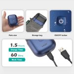 VGR V-340 5W USB Mini tragbarer Elektrorasierer mit Kolbenbewegung – Bild 5