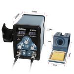 Kaisi 878Pro 2 in 1 Smart Sleep Bleifreie Digitalanzeige Heißluftpistole Lötkolbenstation, US Plug, EU Plug – Bild 5