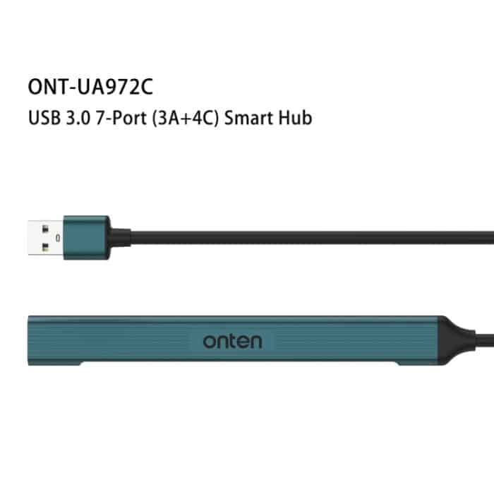 Onten UA972C 7 in 1 USB3.0 auf USB3.0 + USB2.0x2 + Typ-Cx4 HUB-Dockingstation, UA972C – Bild 2