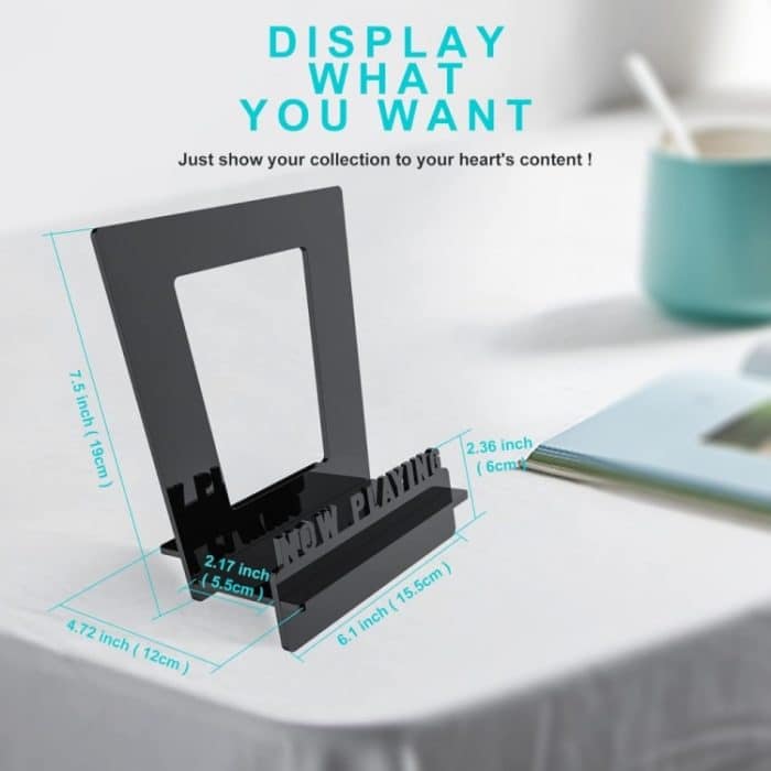 Aufbewahrungsständer für Schallplattenbücher aus Acryl, Black, Transparent – Bild 2