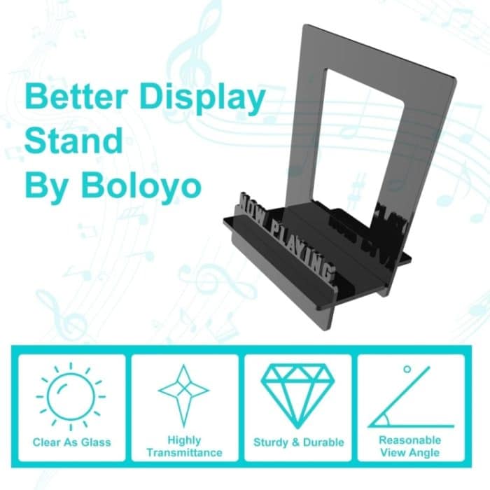 Aufbewahrungsständer für Schallplattenbücher aus Acryl, Black, Transparent – Bild 5