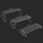 3 teile/satz Figur Kuchen Kosmetik Lagerung Display Stand, YX123 – Bild 3