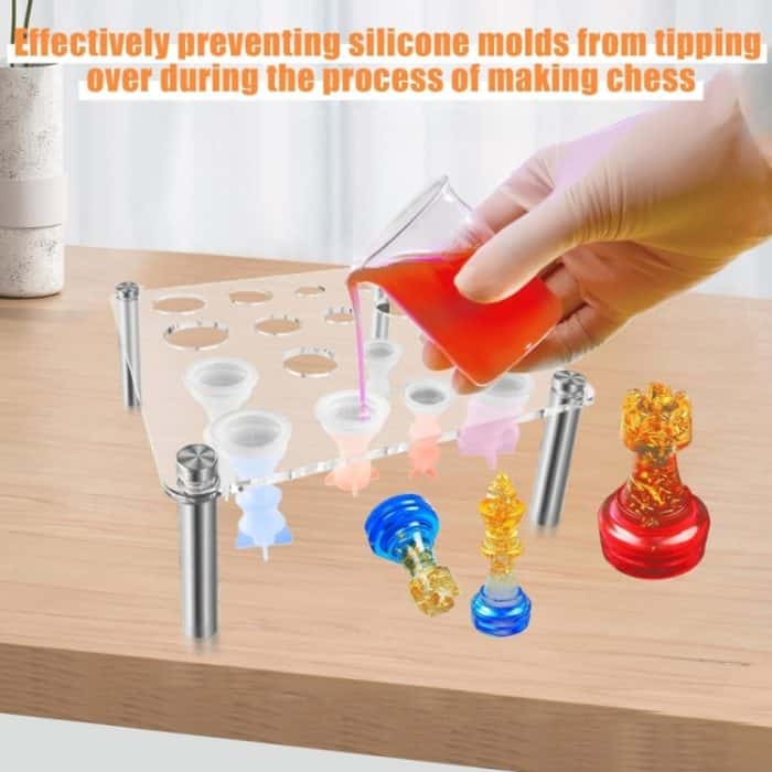 Quadratischer Schachformständer ohne Silikonform, YX125 – Bild 6