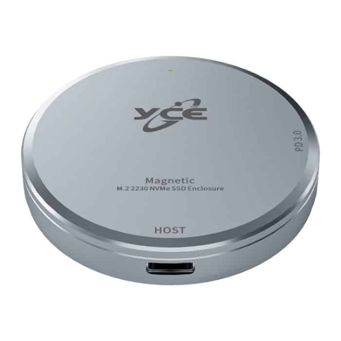 EDA006924701A.jpg YCE-V195C USB-C / Typ-C auf M.2 NVMe + PD 3.0 magnetisches Festplattengehäuse, YCE-V195C – Bild 1