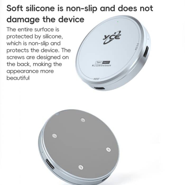 YCE-V195C USB-C / Typ-C auf M.2 NVMe + PD 3.0 magnetisches Festplattengehäuse, YCE-V195C – Bild 11