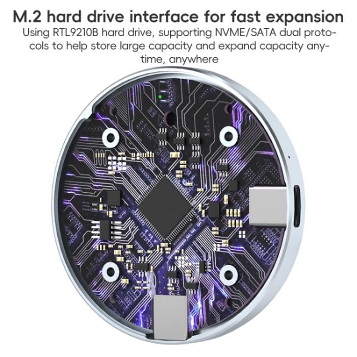 YCE-V195C USB-C / Typ-C auf M.2 NVMe + PD 3.0 magnetisches Festplattengehäuse, YCE-V195C – Bild 10