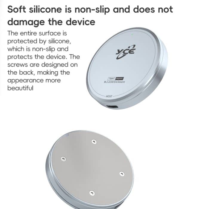 YCE-V195F USB-C / Typ-C auf M.2 NVMe magnetisches Festplattengehäuse, YCE-V195F – Bild 10