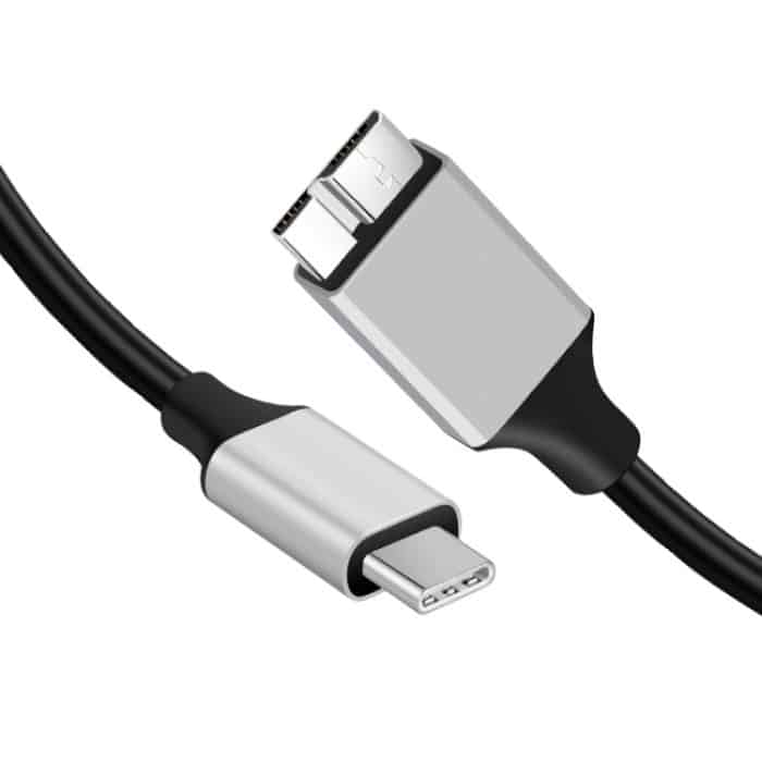 EDA006930701.jpg USB-C / Type-C 3.0 auf Micro B Mobiles Festplattenadapterkabel, 0.3m, 1m – Bild 1