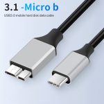 USB-C / Type-C 3.0 auf Micro B Mobiles Festplattenadapterkabel, 0.3m, 1m – Bild 4