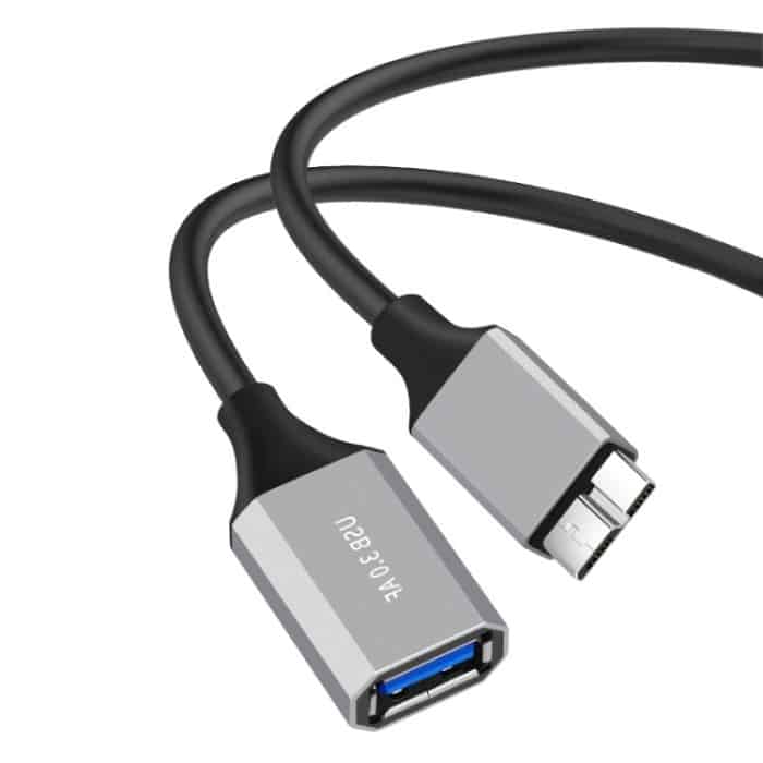 Adapterkabel für mobile Festplatten vom Typ USB 3.0 A-Buchse auf Micro-B, 0.2m, 0.5m – Bild 1
