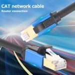 CAT8e Reines Kupfer Computer Switch Router Ethernet Netzwerk LAN Kabel, 1m, 2m, 3m, 5m, 8m, 10m, 15m, 20m, 30m – Bild 3