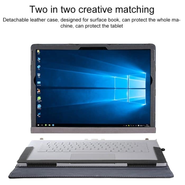 Laptop-Schutzhülle aus PU-Leder mit Bildschirmständer, For Microsoft Surface Book 3 / 2 / 1 13.5 inch, For Microsoft Surface Book 3 / 2 15 inch, For Microsoft Surface Book 2 13.5 inch, For Microsoft Surface Book 2 15 inch... – Bild 2