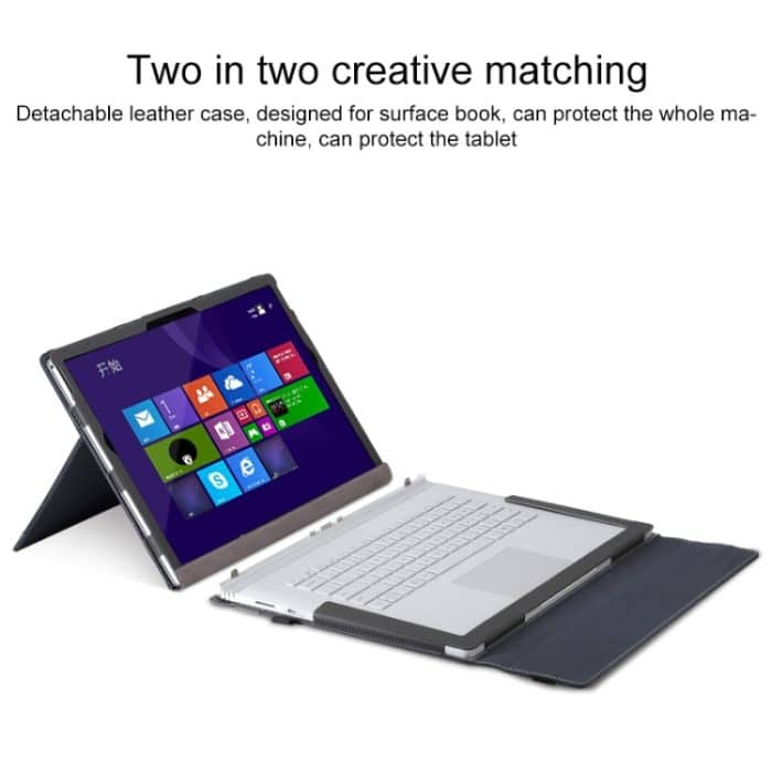 Laptop-Schutzhülle aus PU-Leder mit Bildschirmständer, For Microsoft Surface Book 3 / 2 / 1 13.5 inch, For Microsoft Surface Book 3 / 2 15 inch, For Microsoft Surface Book 2 13.5 inch, For Microsoft Surface Book 2 15 inch... – Bild 3